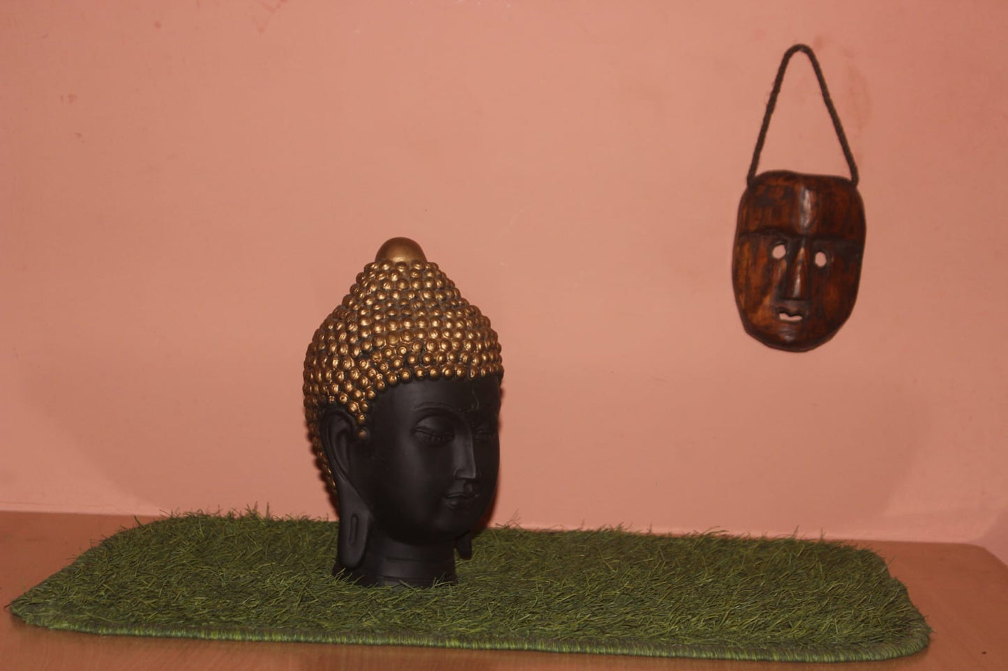 Uniqo Art Handcrafted Big Buddha Head | Meditation Idol Statue | Decorative Figurine for Home, Temple & Office