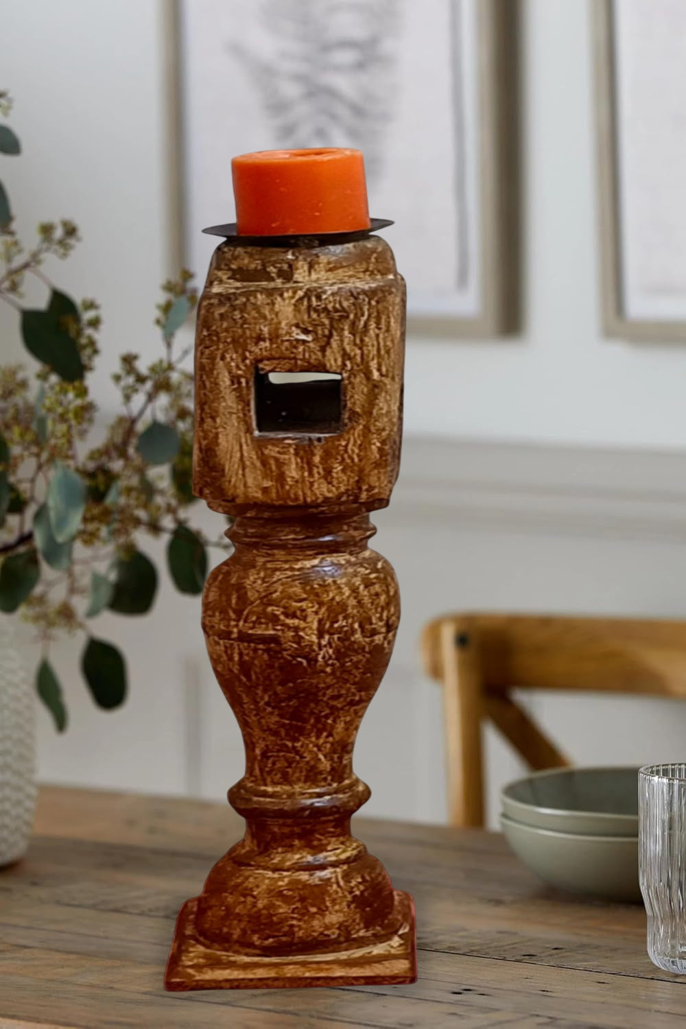 Wooden Candle Stand candle stand holder Home Decorations.