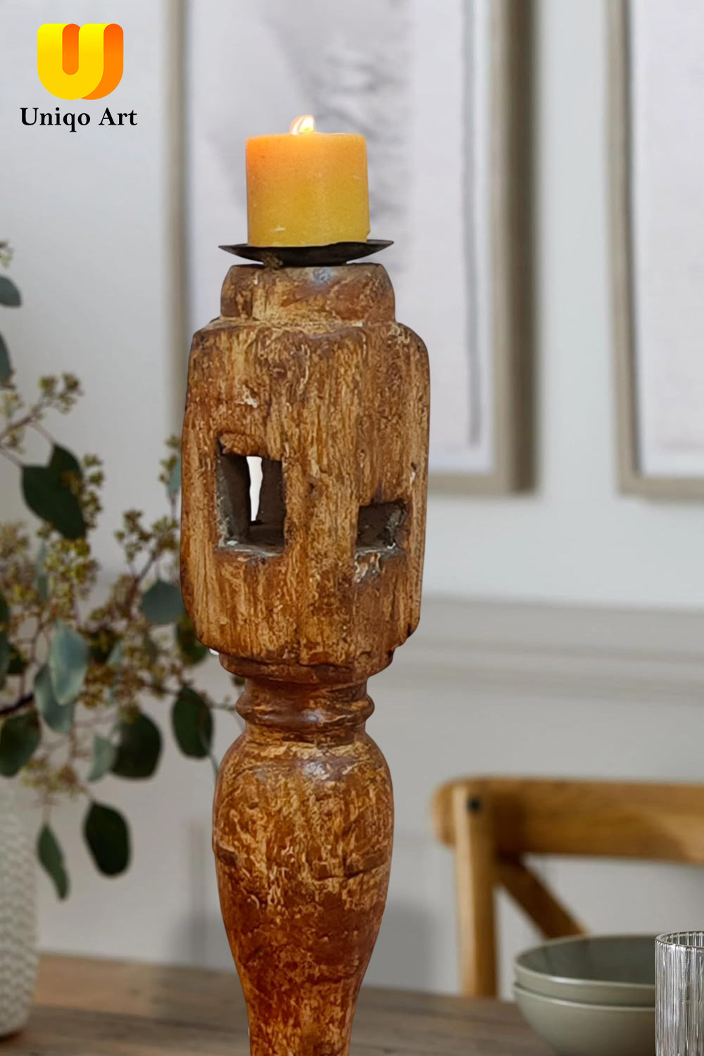 Wooden Candle Stand candle stand holder Home Decorations.