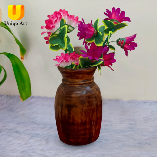 Uniqo Art Antique Wooden Planter – Timeless Elegance for Home & Office