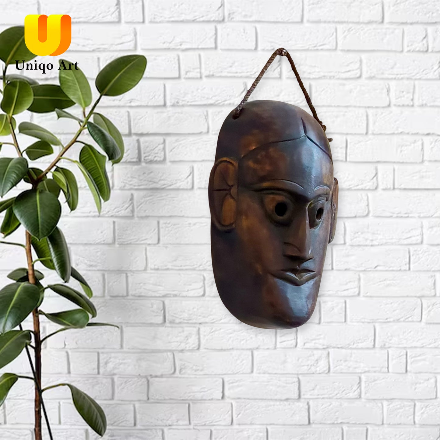 African tribal face wooden wall mask hangings