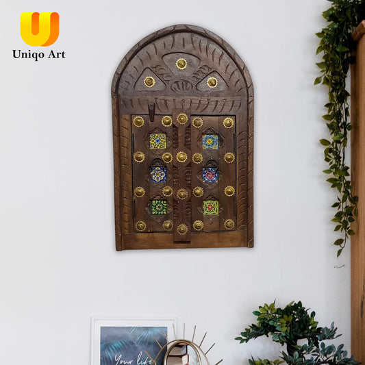 Rustic Decor Window, Carved Wooden Wall Jharokha , Jharokha Window, Vintage Inspired Wall Decor
