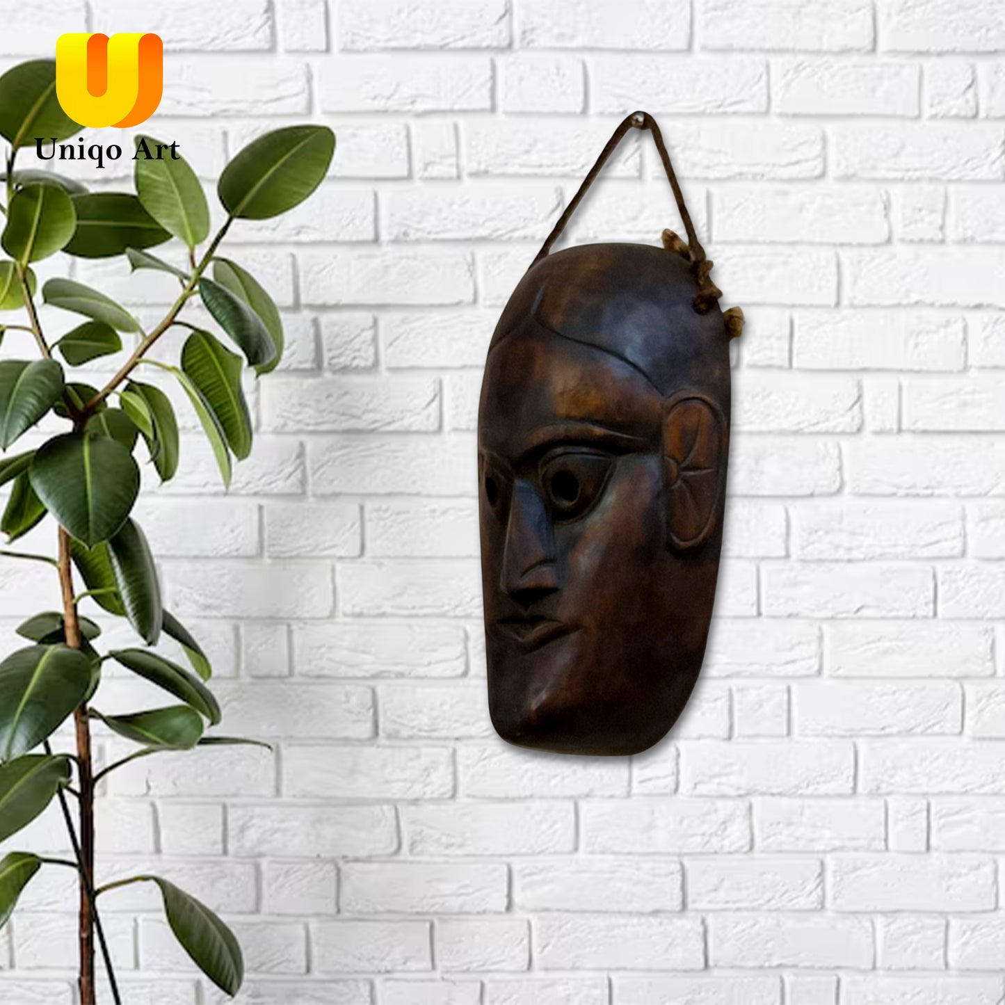 African tribal face wooden wall mask hangings
