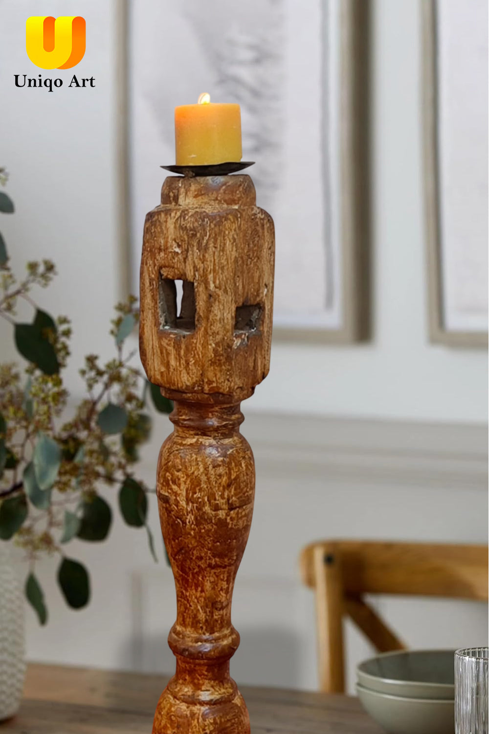 Wooden Candle Stand candle stand holder Home Decorations.