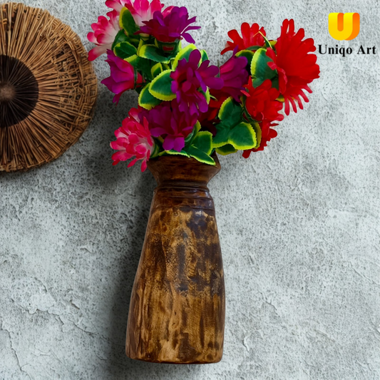 Handmade Wooden Wall Hanging Flower Pot