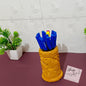 Wooden Pen Holder by Uniqo Art | Hand-Carved Lion Design | Eco-Friendly Desk Organizer