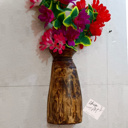 Handmade Wooden Wall Hanging Flower Pot